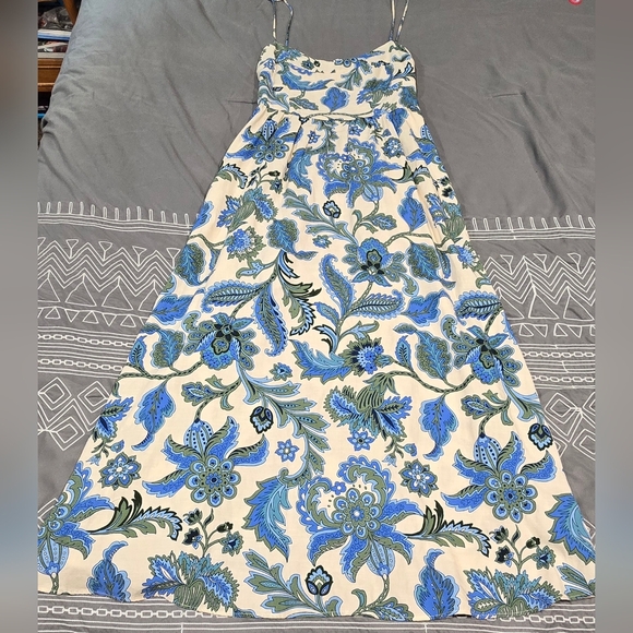 Zara Dresses & Skirts - Zara The June Dress With Floral Print Midi Style Size Medium